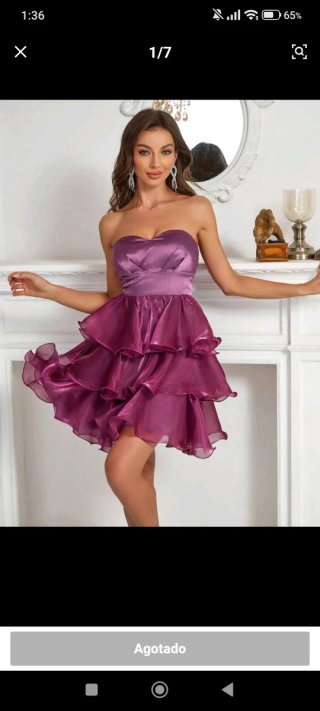 Vestido fiesta morado Talla 42-44