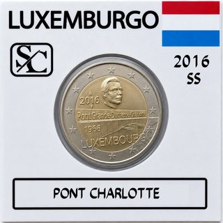 Moneda Conmemorativa 2€ Luxemburgo 2016 Puente.