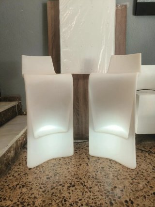 Taburetes altos luminosos exterior