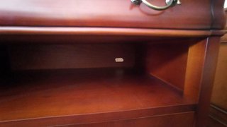 Cómoda TV madera con cajón y puertas