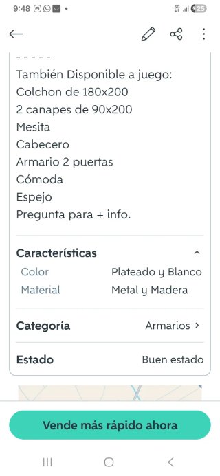 Armario puertas correderas blanco y gris