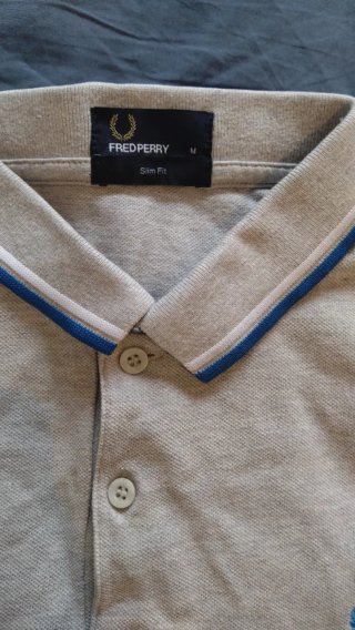 Polo Fred Perry Gris Talla M