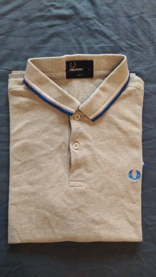 Polo Fred Perry Gris Talla M