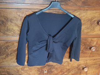 Maglietta nera con nodo S/M Y2K