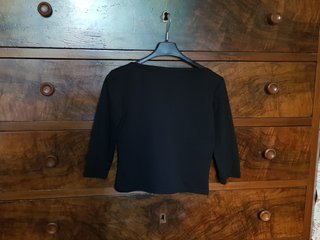 Maglietta nera con nodo S/M Y2K