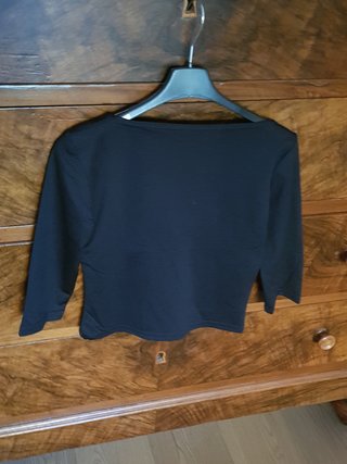 Maglietta nera con nodo S/M Y2K