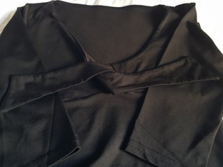 Maglietta nera con nodo S/M Y2K