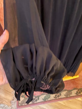 Vestido negro fiesta plisado