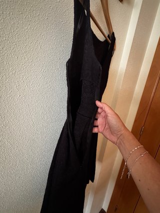 Vestido Negro Zara Trafaluc Talla M