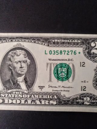 Billete USA de *Reposición. SC
