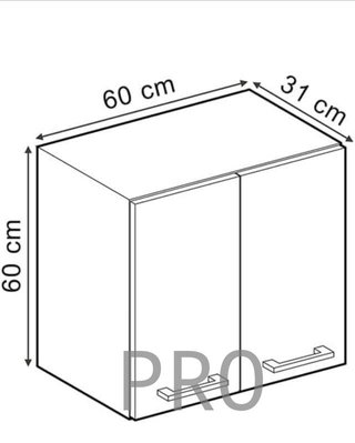 Vicco Armario Colgante R-Line, Hormigón Negro/Antr