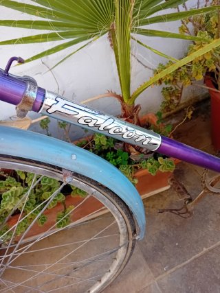 Bicicleta Vintage Morada y Azul