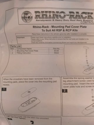 Rhino-Rack RCP03-BK para Land Cruiser/Lexus