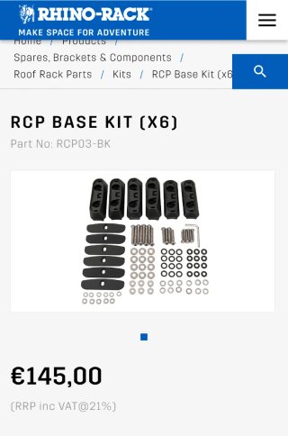 Rhino-Rack RCP03-BK para Land Cruiser/Lexus
