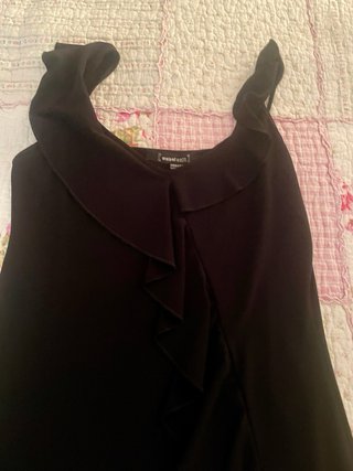 Vestido asimétrico negro