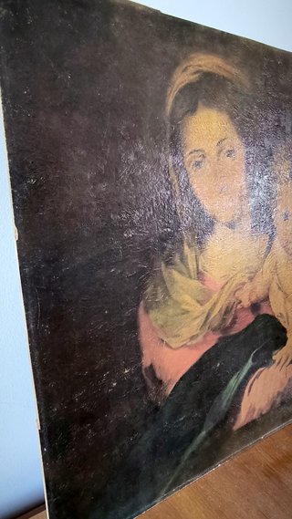 Reproducción Murillo Virgen con Niño Años 70