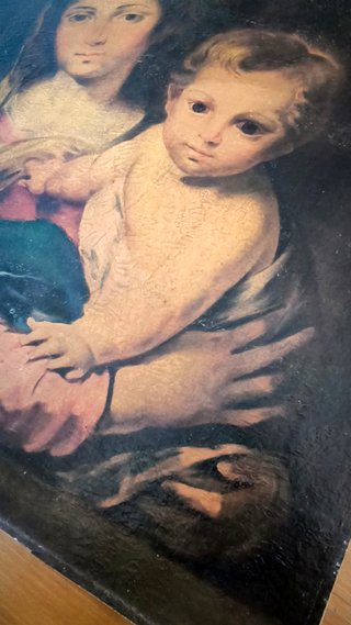 Reproducción Murillo Virgen con Niño Años 70