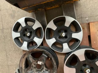 4 llantas de acero 6x15 4x98 et35 fiat panda