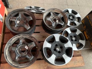 4 llantas de acero 6x15 4x98 et35 fiat panda