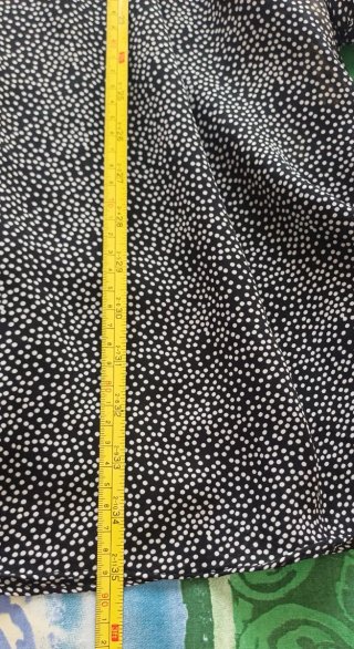 Vestido Mango Negro/Blanco Estampado