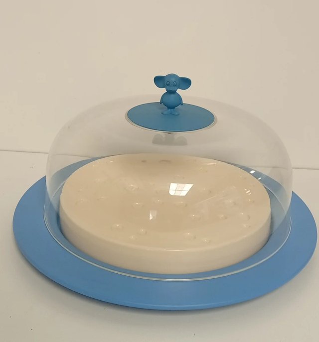 QUESERA/TARTERA PORCELANA, HIERRO Y VIDRIO ALESSI