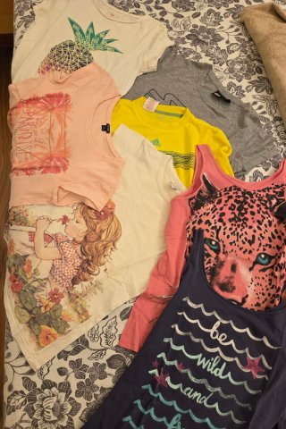 Lote 6 Camisetas Verano Niña 8 a 10 años