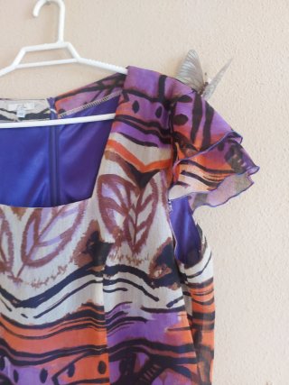 Conjunto falda y camisa estampado