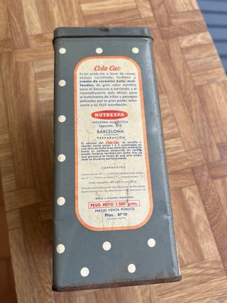 Lata antigua Cola Cao