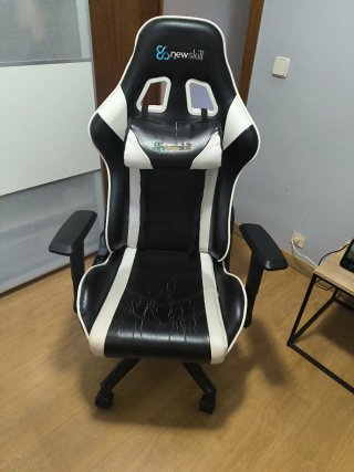 Silla Gaming Newskill Negra y Blanca