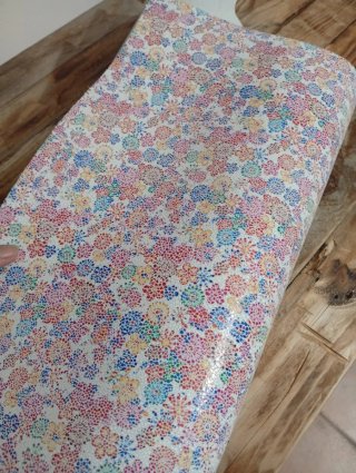 Piel serraje estampada floral