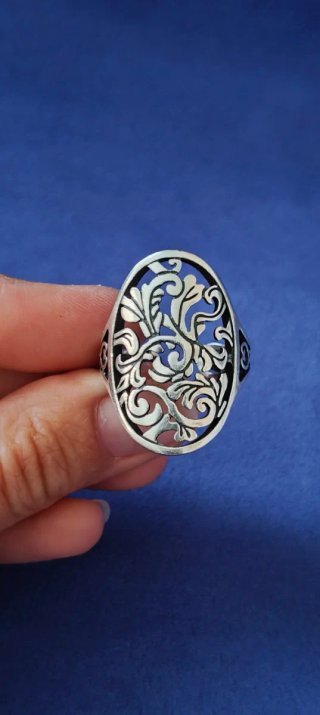 Anillo Tous Garden plata pavonada