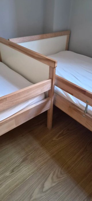 Pack 2 camas infantiles 77x165cm