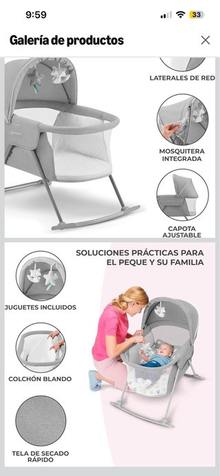 Mini Cuna de Viaje Bebé