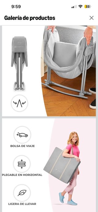 Mini Cuna de Viaje Bebé