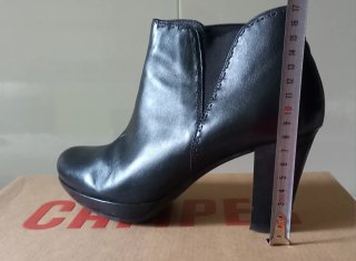 Botín Mujer Camper Negro Tacón