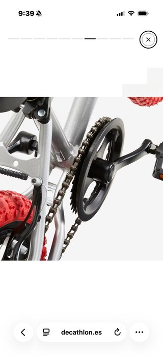 Bicicleta BMX 16 Wipe 500 Gris