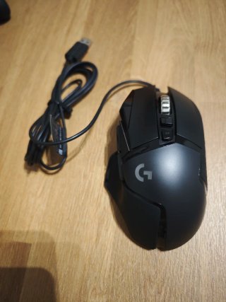 Logitech G502 HERO Ratón Gaming Negro/Azul