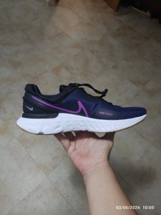 Nike React Miler 3 Talla 48.5 Azul/Morado