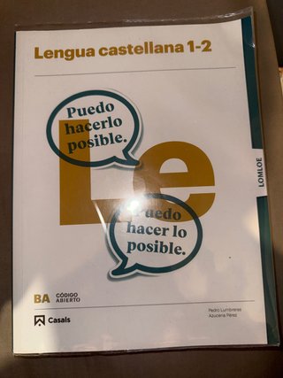 Lengua Castellana 1-2 bachillerato