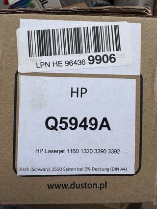 Tóner HP Q5949A Negro Compatible