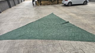 Toldo Vela Triángulo Verde Impermeable 6x6x6m