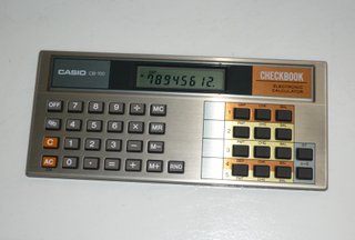 Calcolatrici Casio CB-100 Checkbook Elettronica
