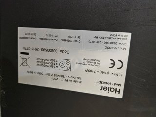Placa de inducción en garantía