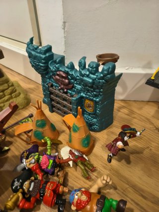 Juego Isla Pirata Barco Dragón Figuras