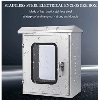 Caja conexiones eléctrica inox 300x400x200mm