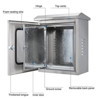 Caja conexiones eléctrica inox 300x400x200mm
