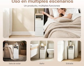 Mesita de noche estilo nórdico