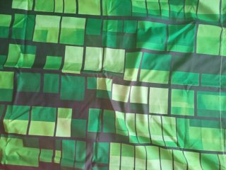 Cortinas Minecraft Verde y Negro