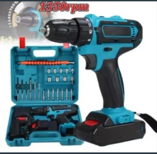 Taladro Atornillador Accesorios (2 Baterías)