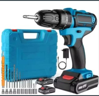 Taladro Atornillador Accesorios (2 Baterías)